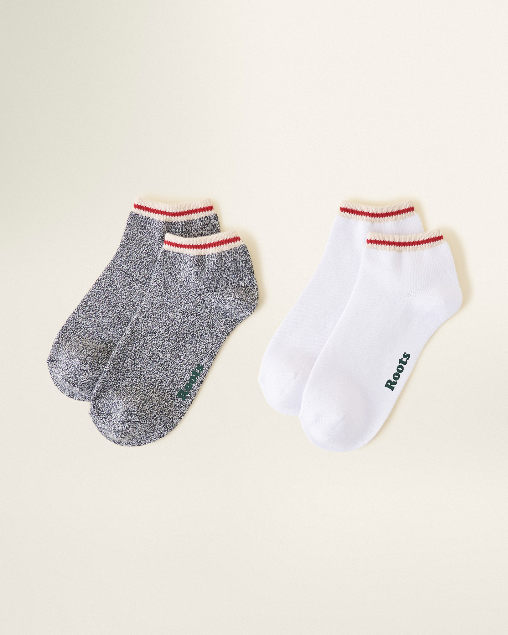 Adult Cotton Cabin Ped Sock 2 Pack - Salt & Pepper Adult Cotton Cabin Ped Sock 2 Pack - Salt & Pepper