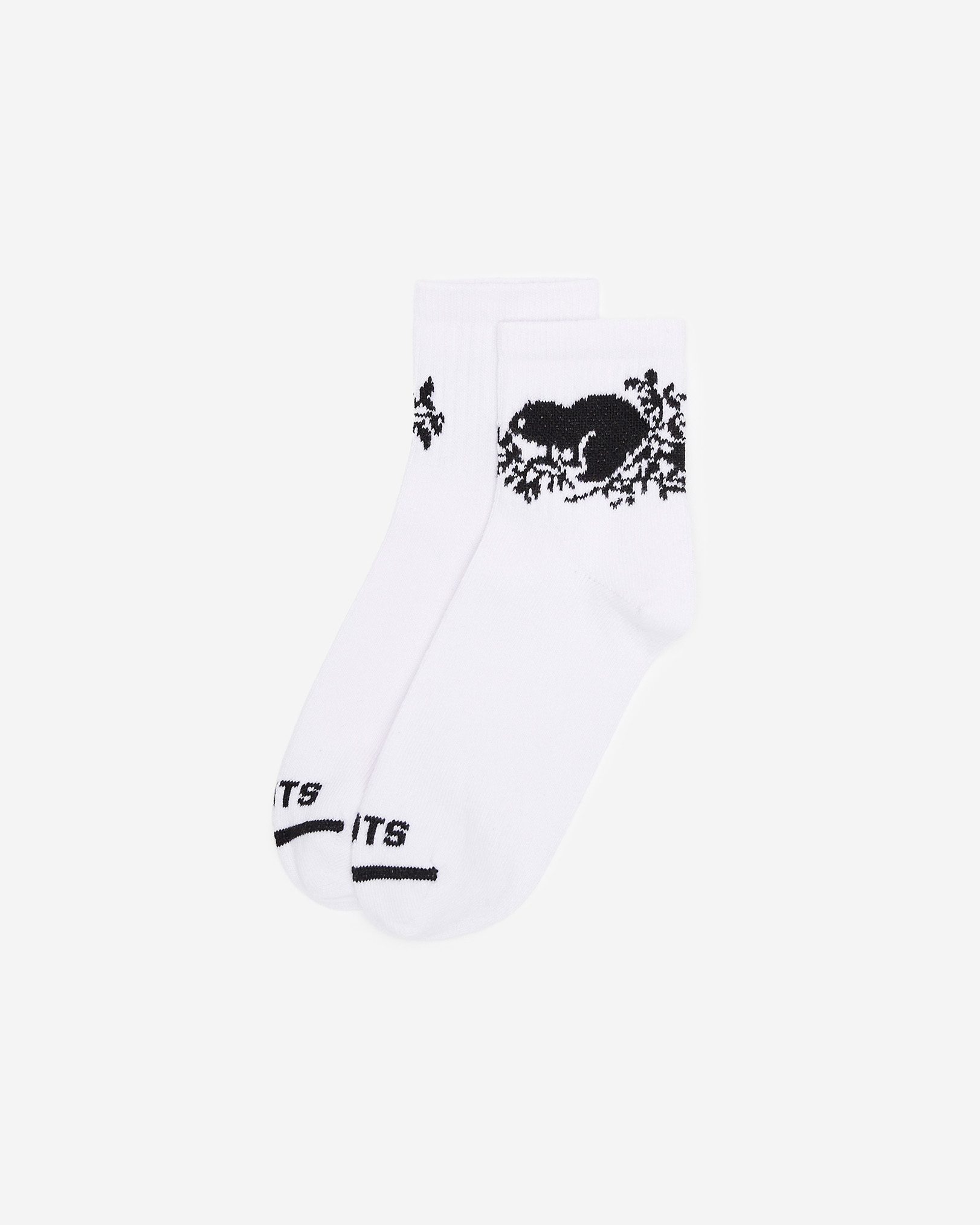 Adult Cooper Beaver Ankle Sock - White