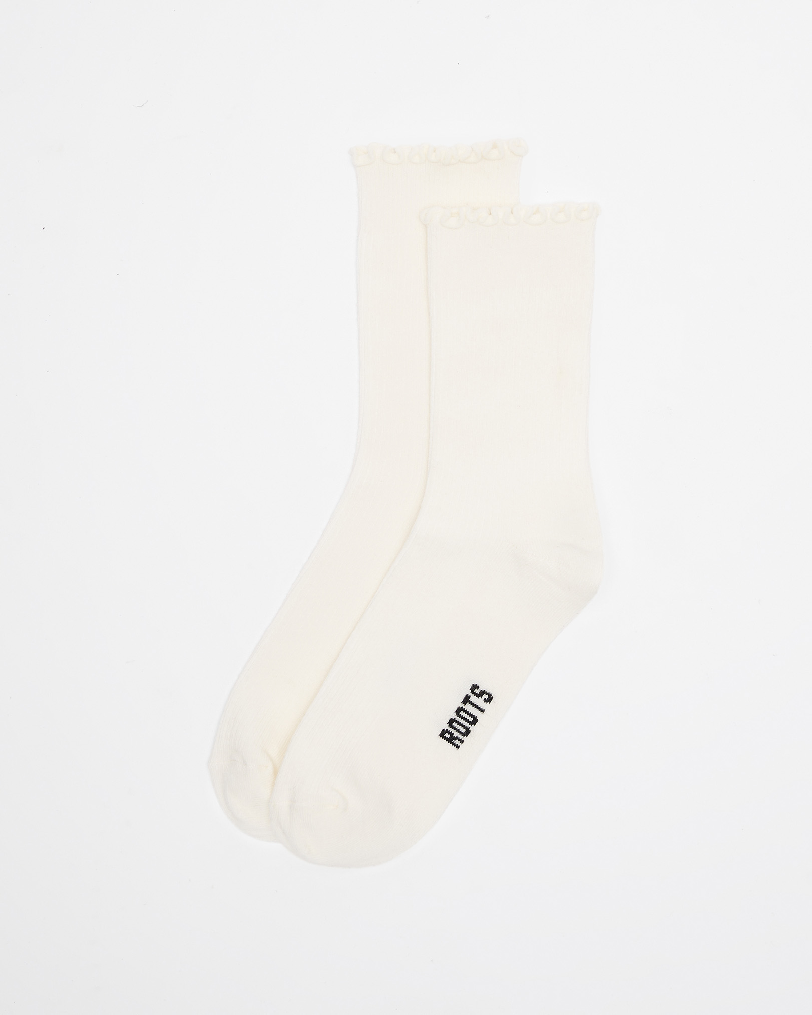 Womens Alice Ruffle Quarter Top Sock - White