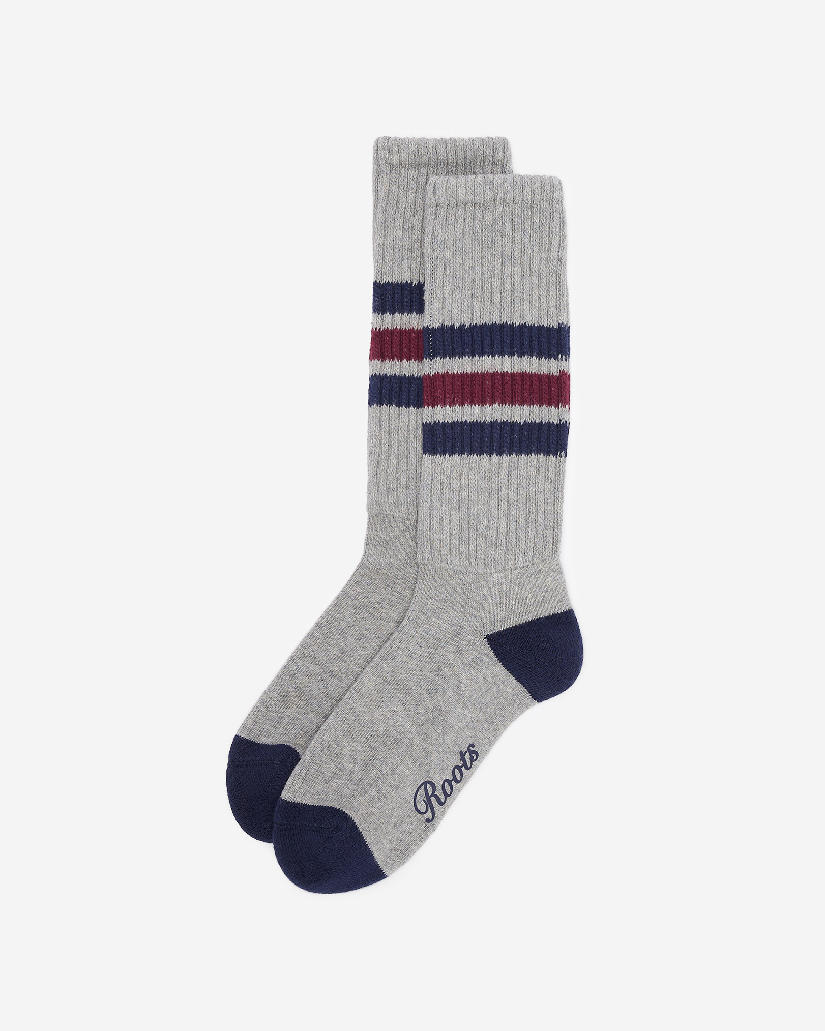 Adult Roots Signature Ribbed Sock Adult Roots Signature Ribbed Sock