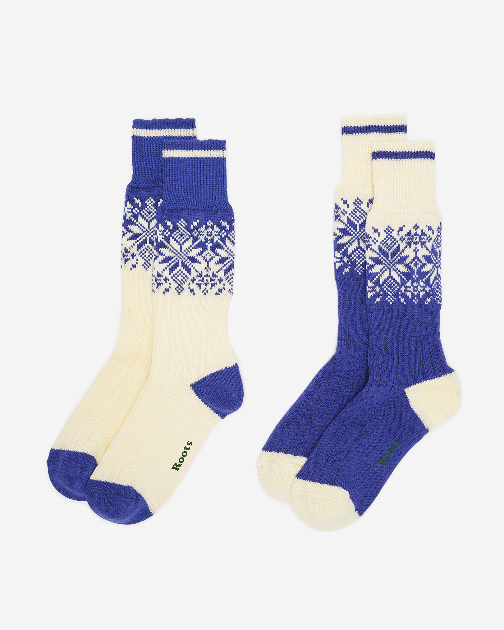 Adult Roots Elsa Cabin Sock 2 Pack - Cosmic Blue