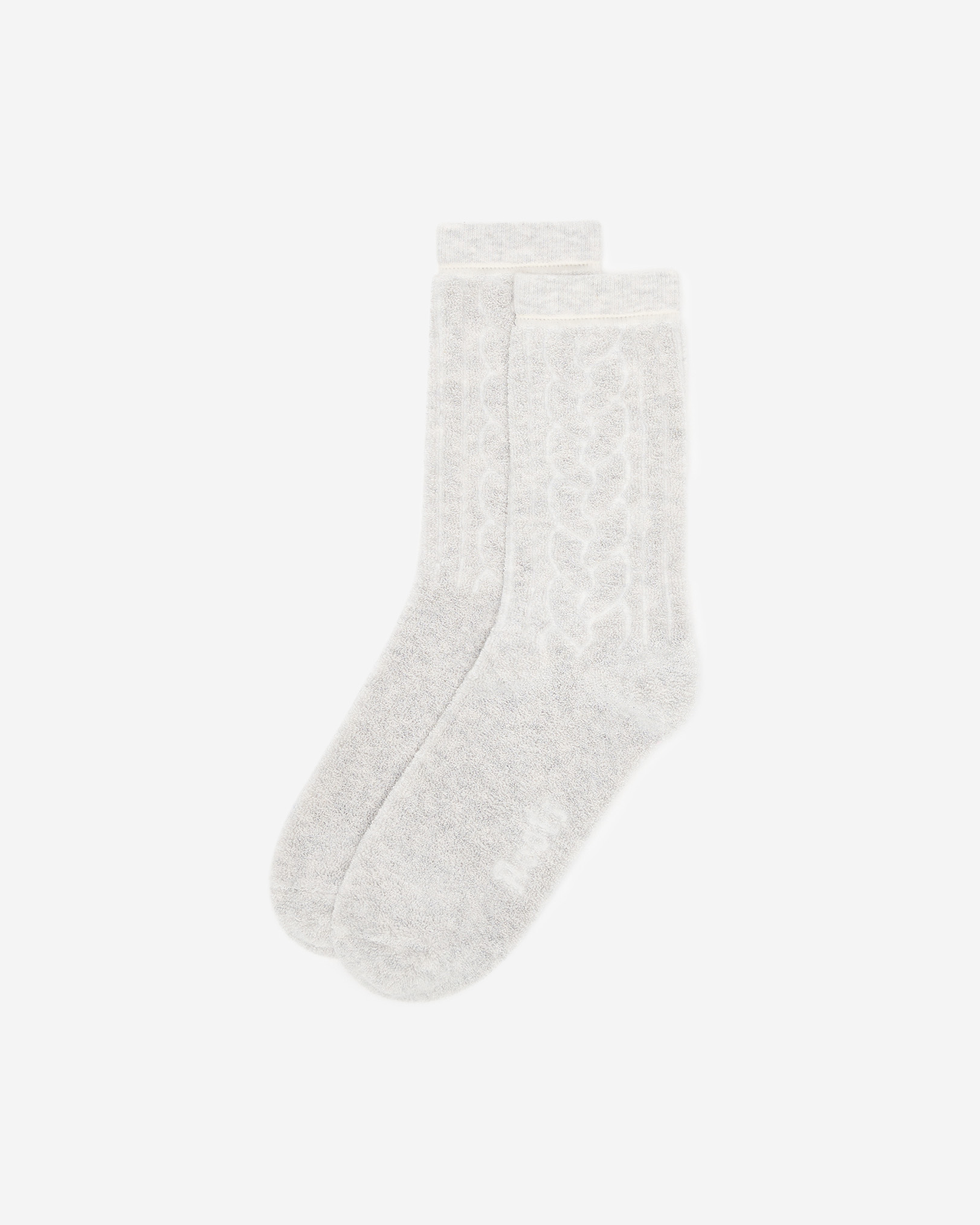 Adult Cozy Knit Sock - Soft Grey Adult Cozy Knit Sock - Soft Grey
