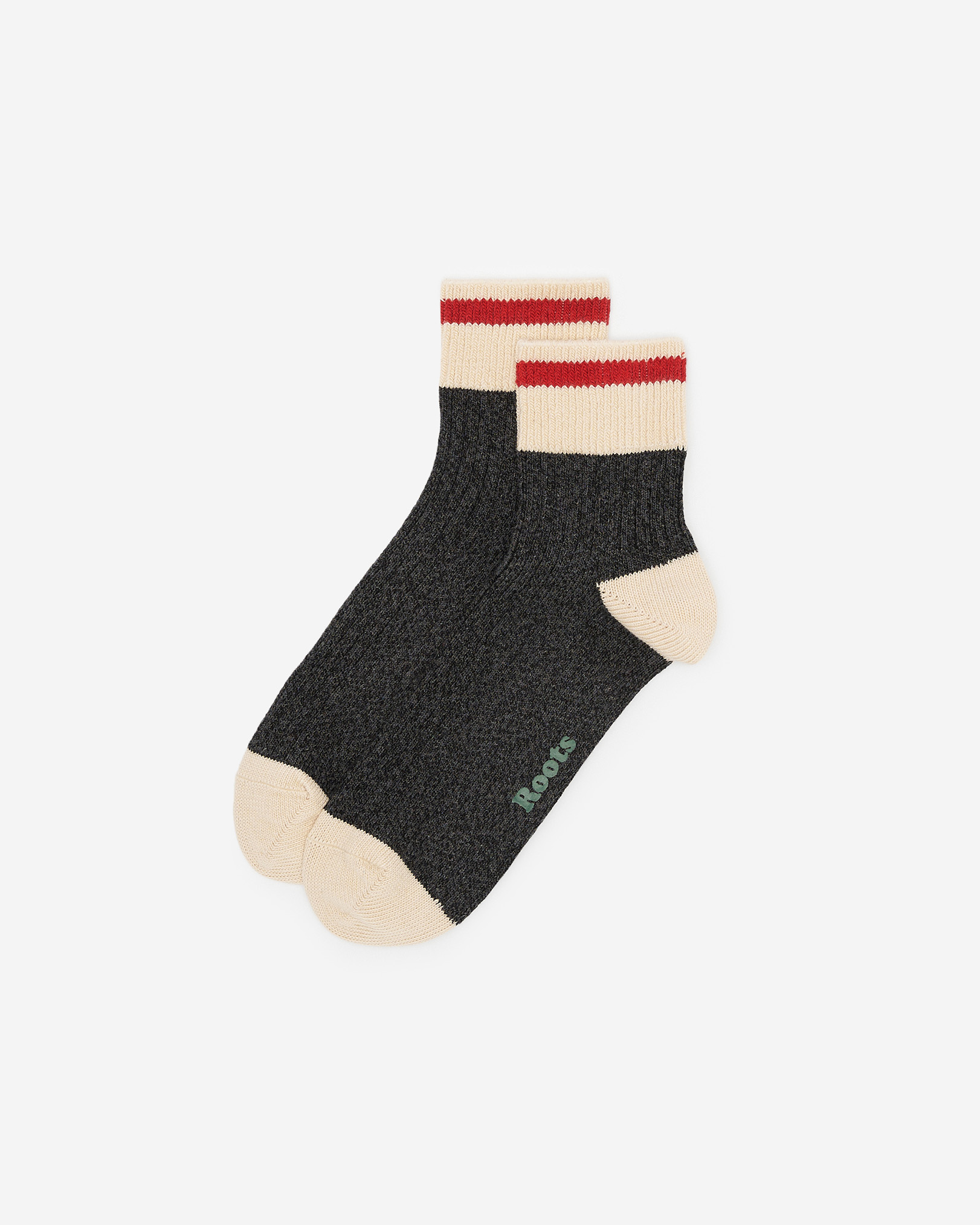 Adult Classic Cabin Ankle Sock - Black Mix