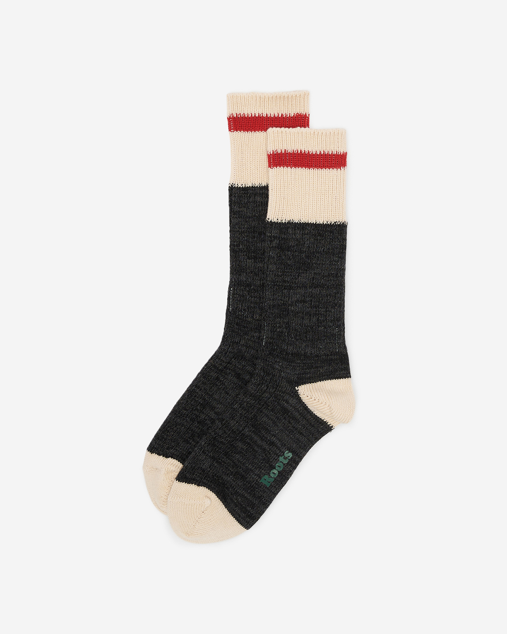 Adult Cotton Cabin Sock - Black Mix
