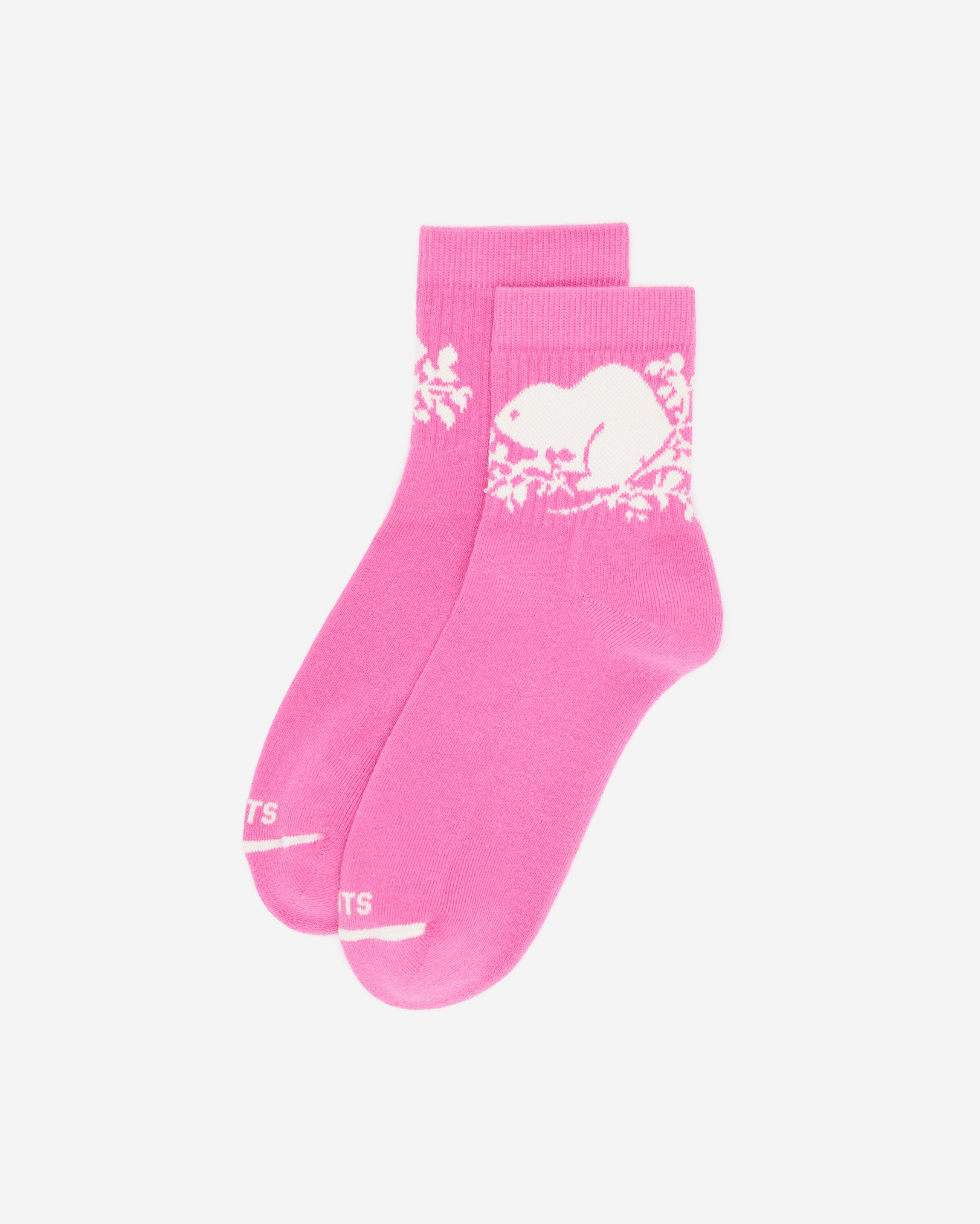 Adult Cooper Beaver Ankle Sock - Magenta Glow