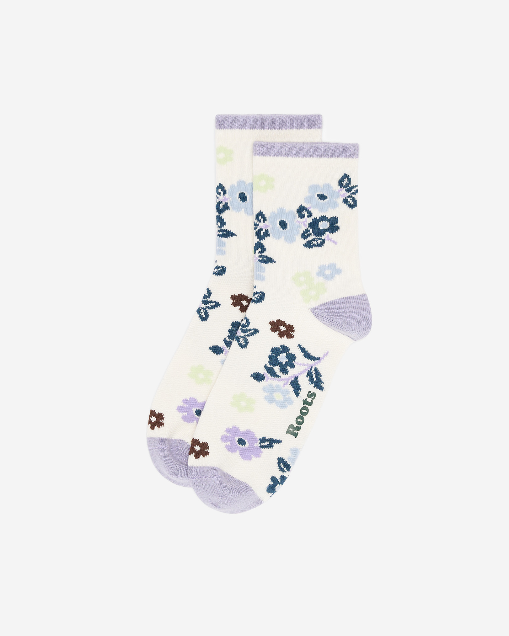 Chaussettes à motif floral pour adultes - Aigrette