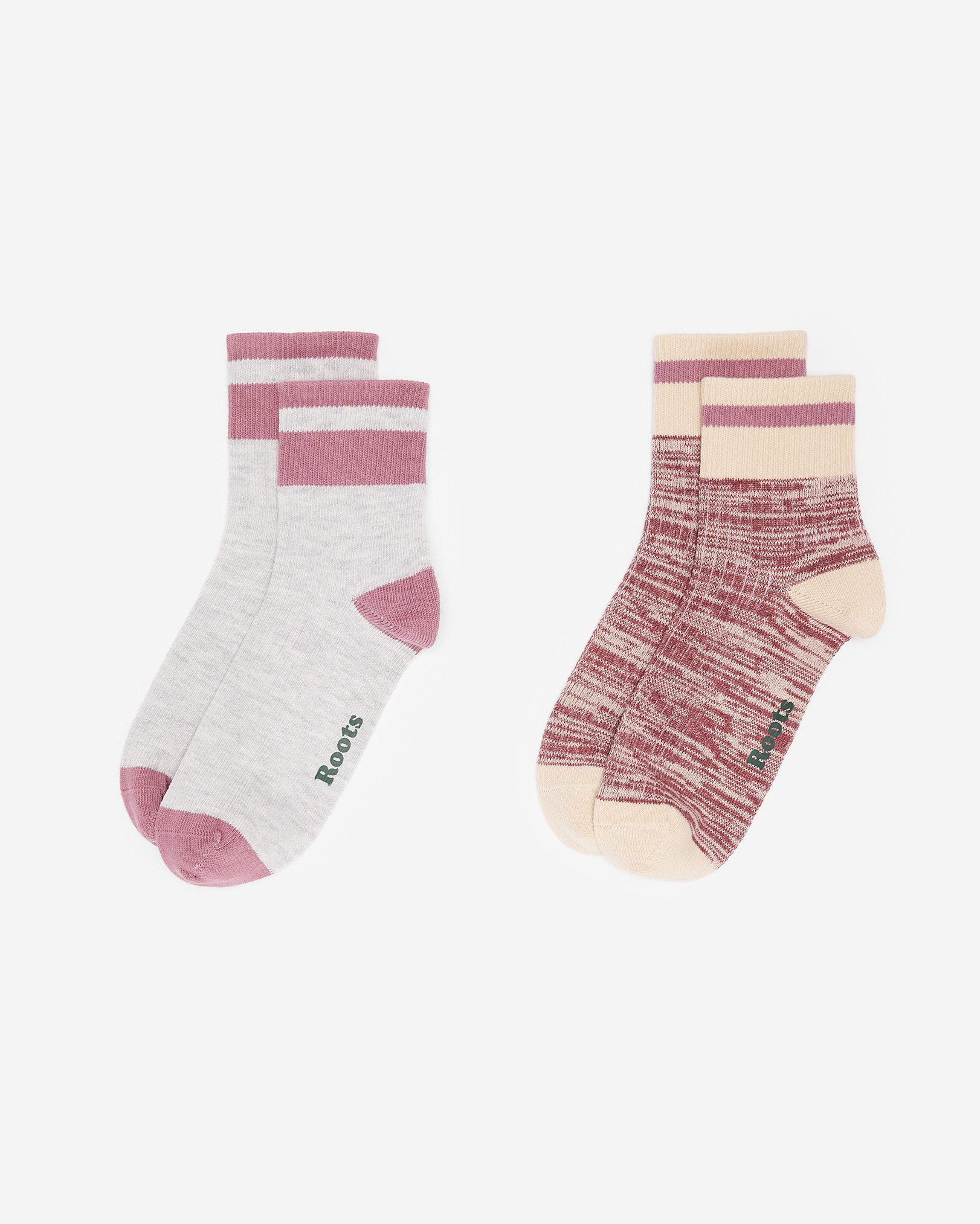 Adult Cotton Cabin Ankle Sock 2 Pack - Dusky Plum Adult Cotton Cabin Ankle Sock 2 Pack - Dusky Plum