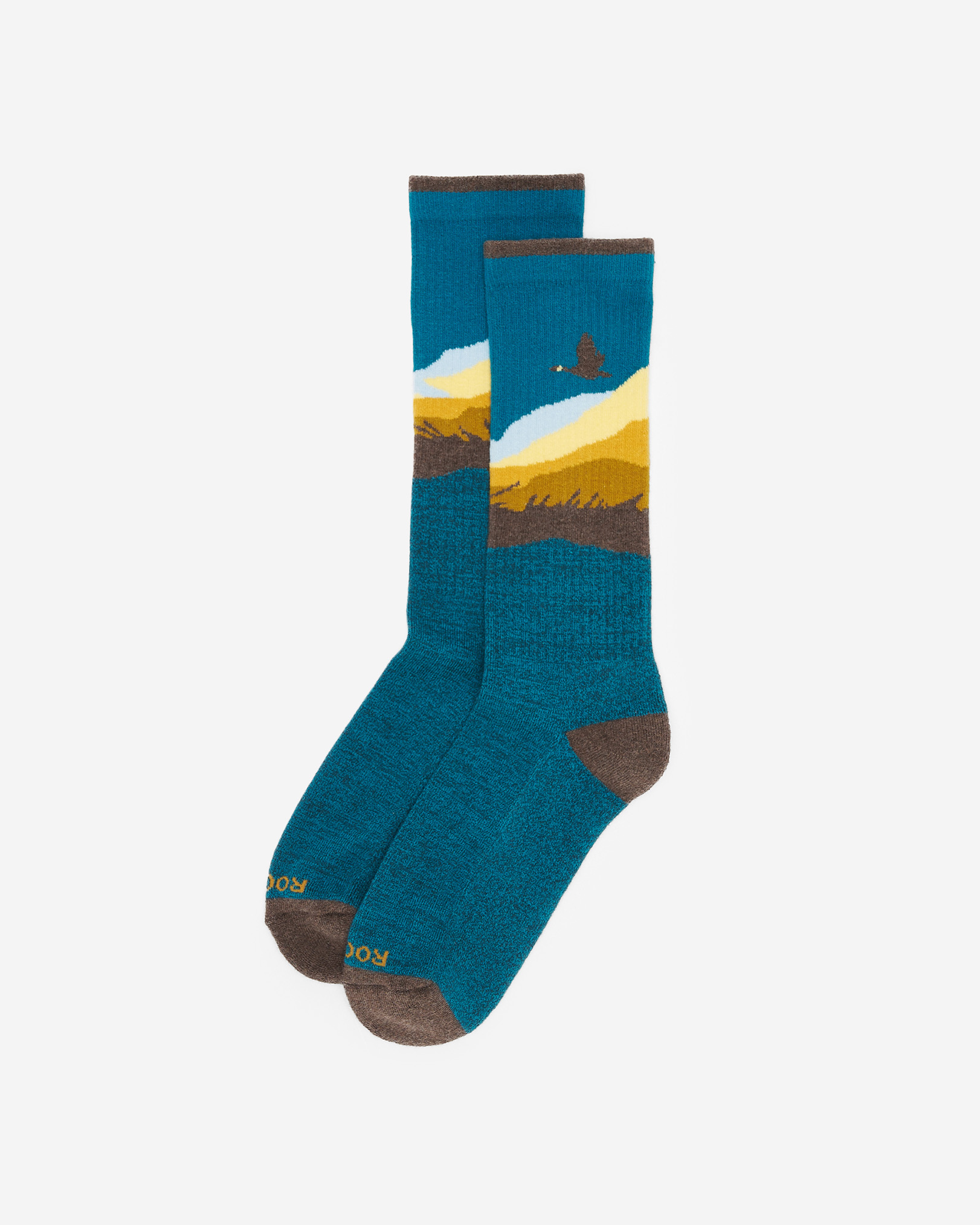 Adult Wilderness Boot Sock - Ocean Teal Mix Adult Wilderness Boot Sock - Ocean Teal Mix