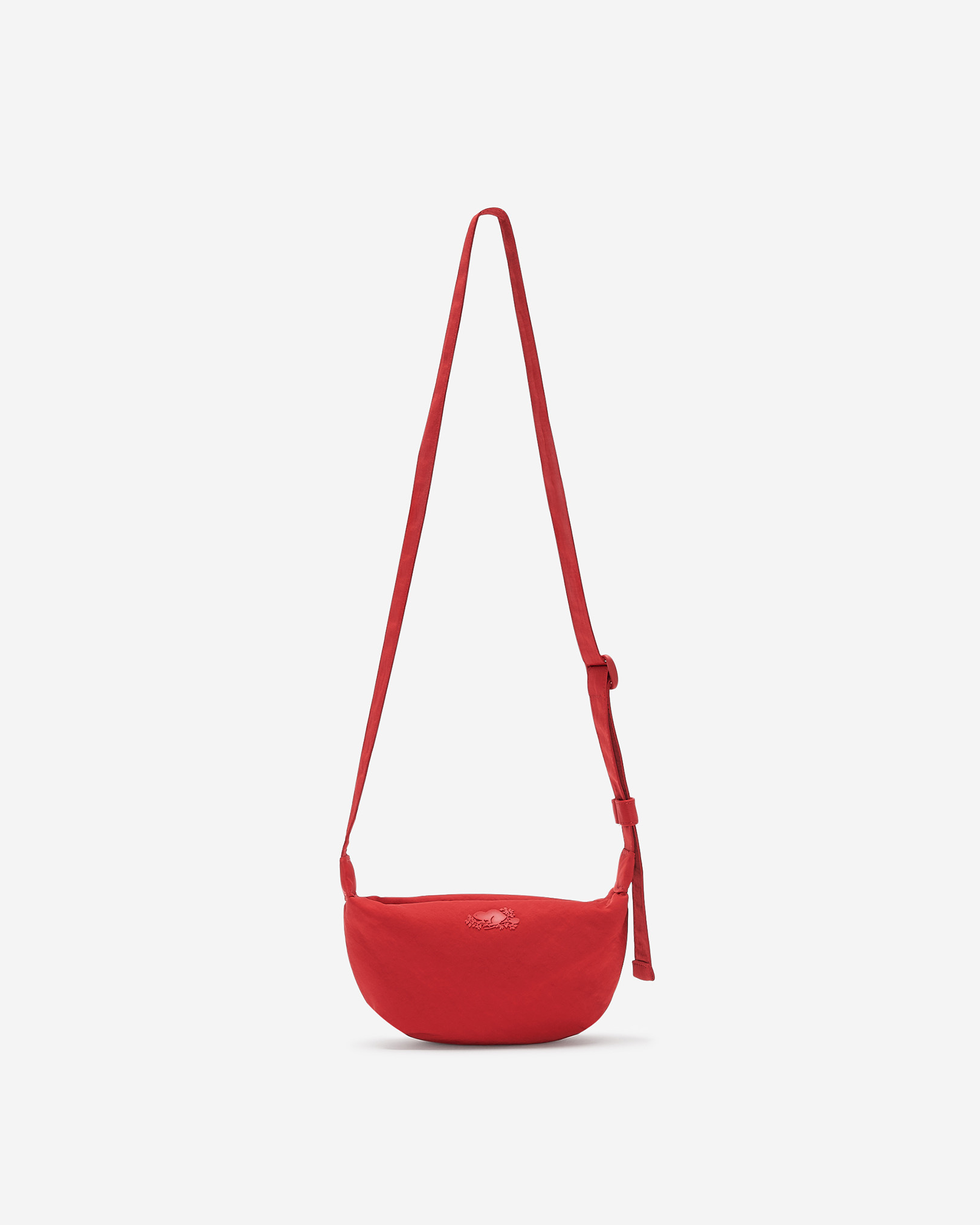 Nylon Small Crescent Bag - Sage Red Nylon Small Crescent Bag - Sage Red