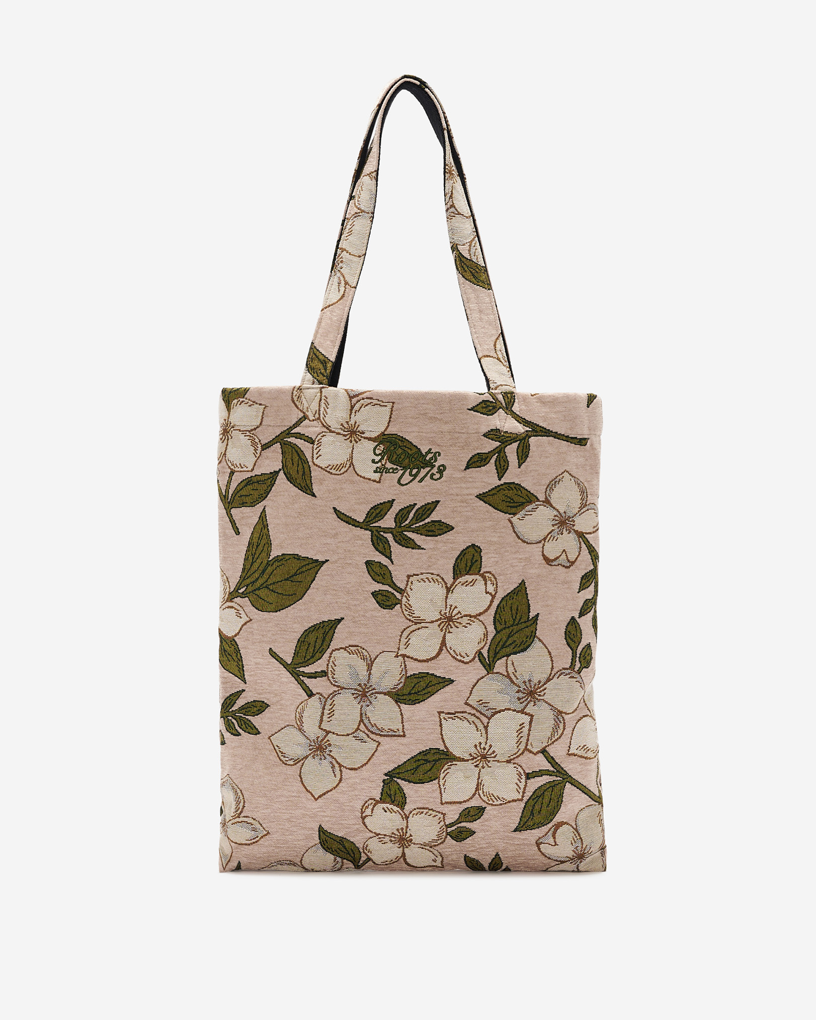 Floral Jacquard Tote - Simply Taupe Floral Jacquard Tote - Simply Taupe