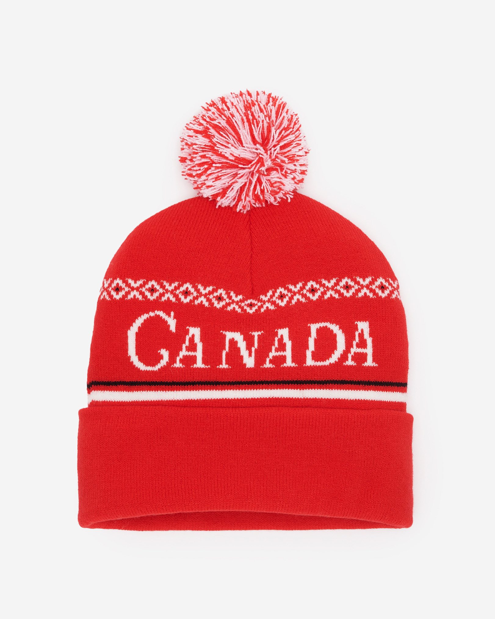 Canada Intarsia Toque - Cardinal Red Canada Intarsia Toque - Cardinal Red
