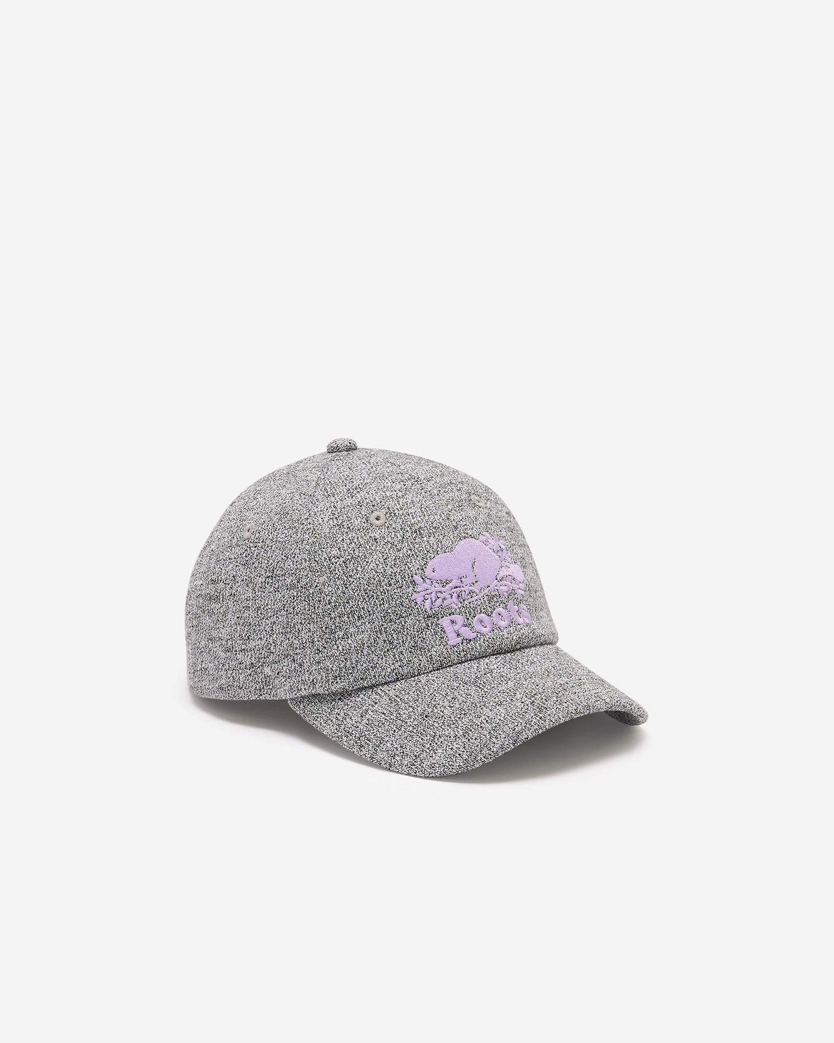 Kid Cooper Fleece Baseball Cap - Salt & Pepper/ Lilac Kid Cooper Fleece Baseball Cap - Salt & Pepper/ Lilac