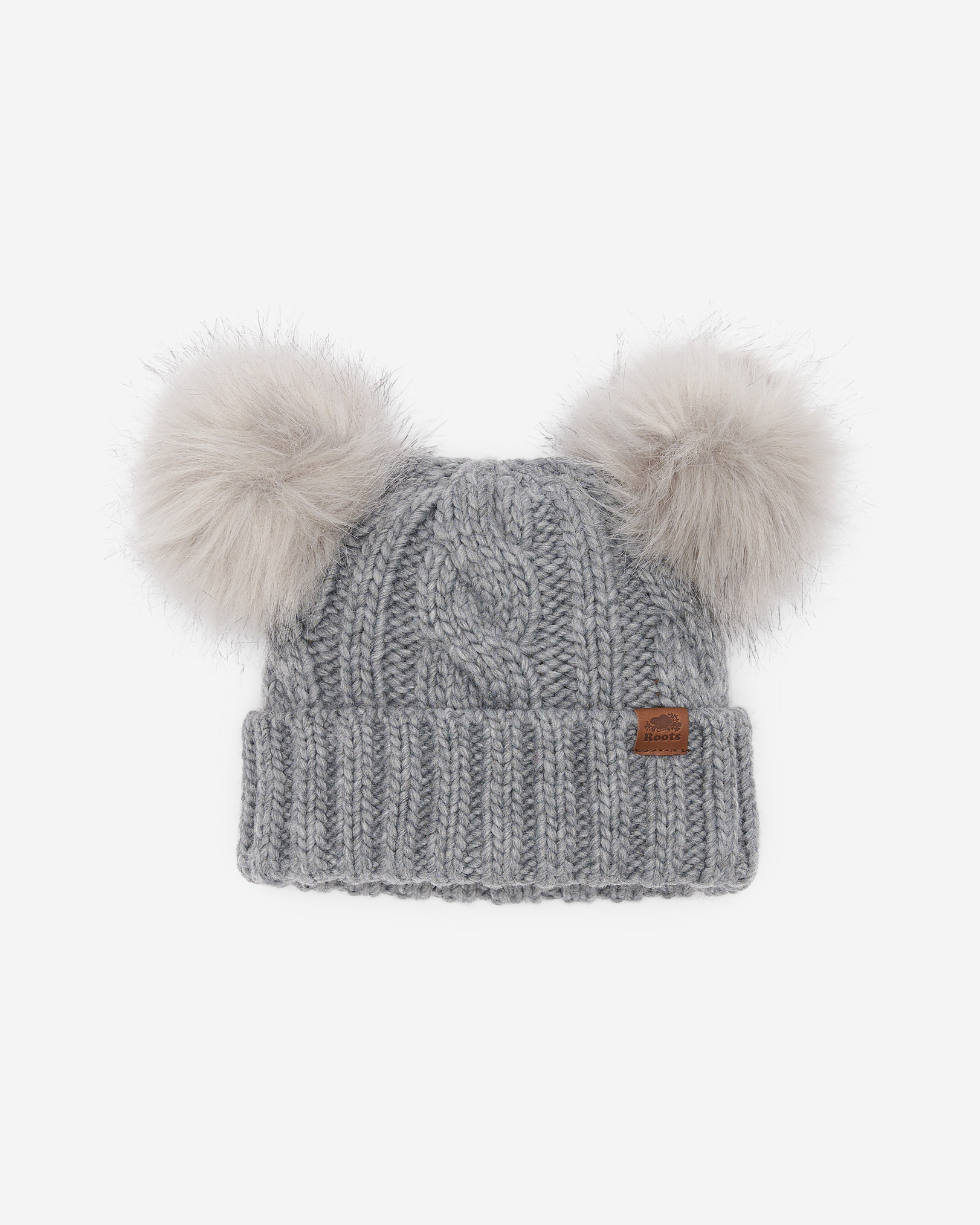 Baby & Toddler Olivia Cable Toque - Grey Mix