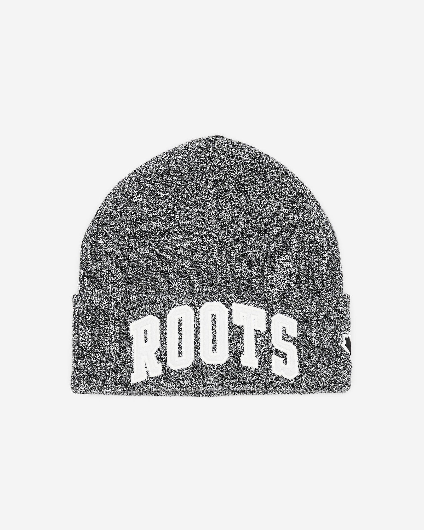 Kids Roots Applique Toque - Salt & Pepper