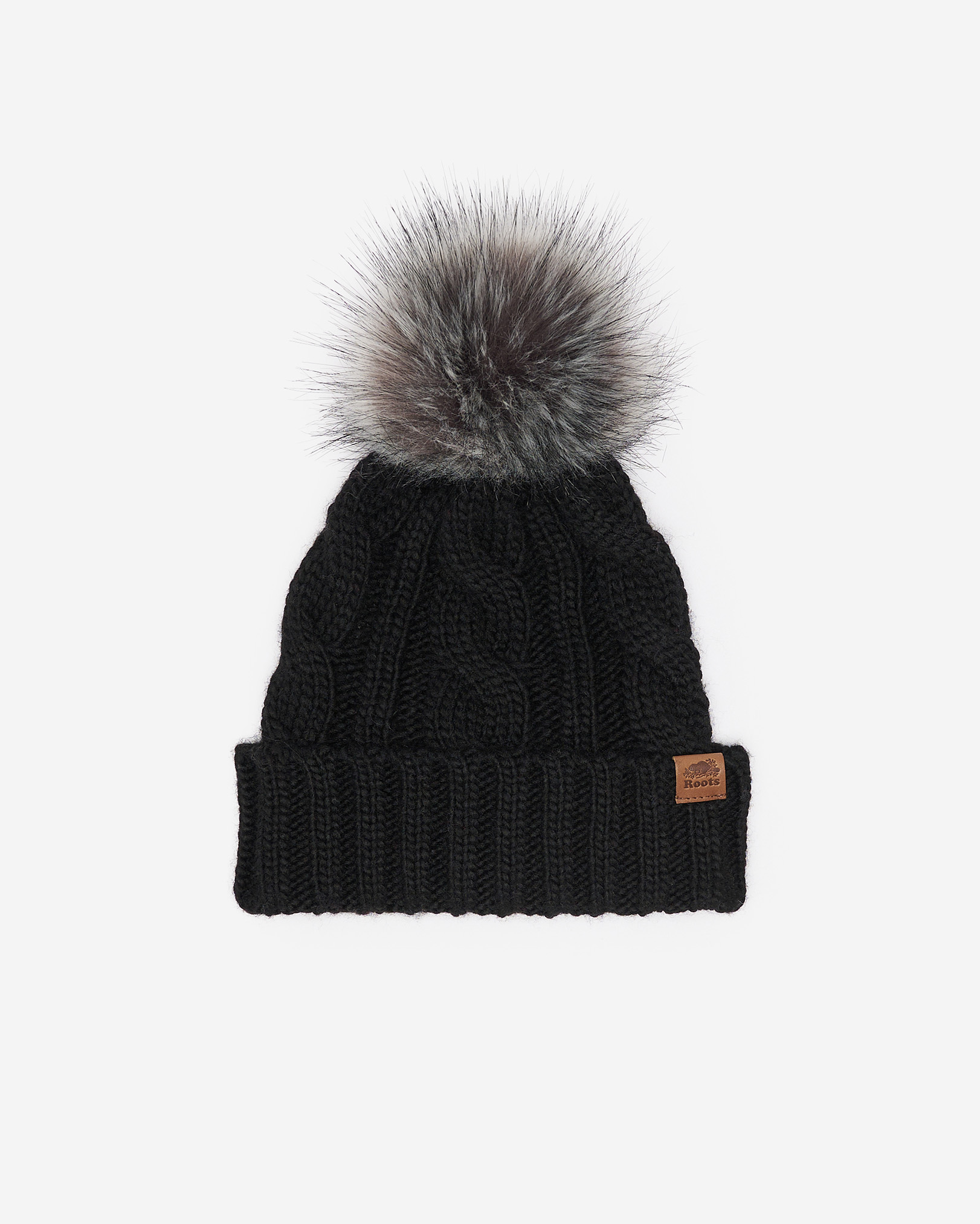 Kids Olivia Cable Toque - Black
