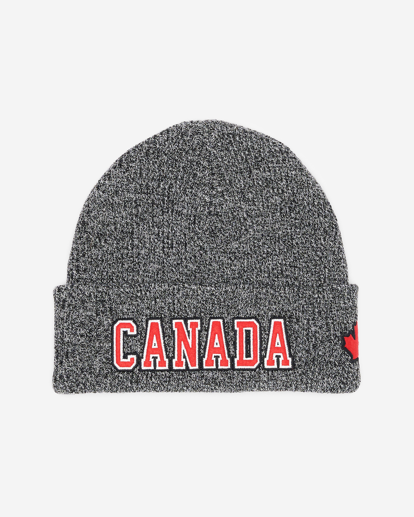 Kids Northern Roots Applique Toque - Salt & Pepper