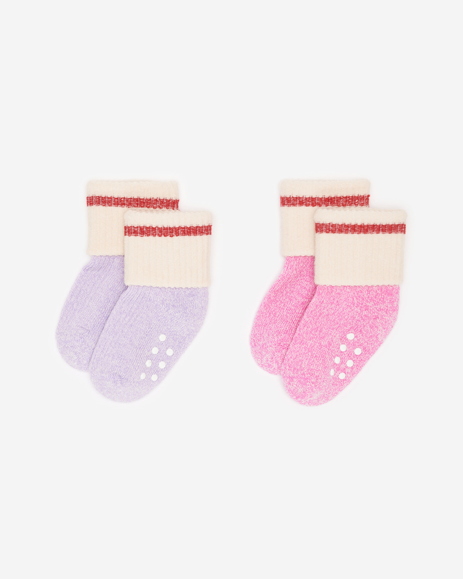 Baby's First Cabin Sock 2 Pack - Pink Frost Pepper