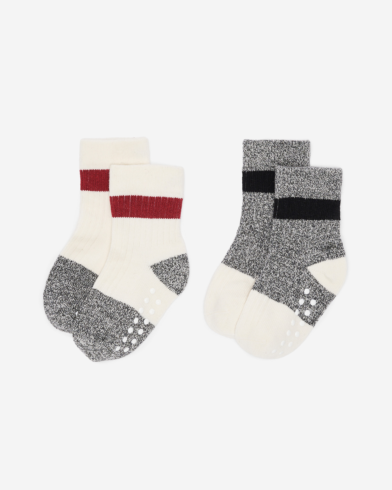 Baby & Toddler Cabin Lifestyle Sock 2 Pack - Salt & Pepper Baby & Toddler Cabin Lifestyle Sock 2 Pack - Salt & Pepper