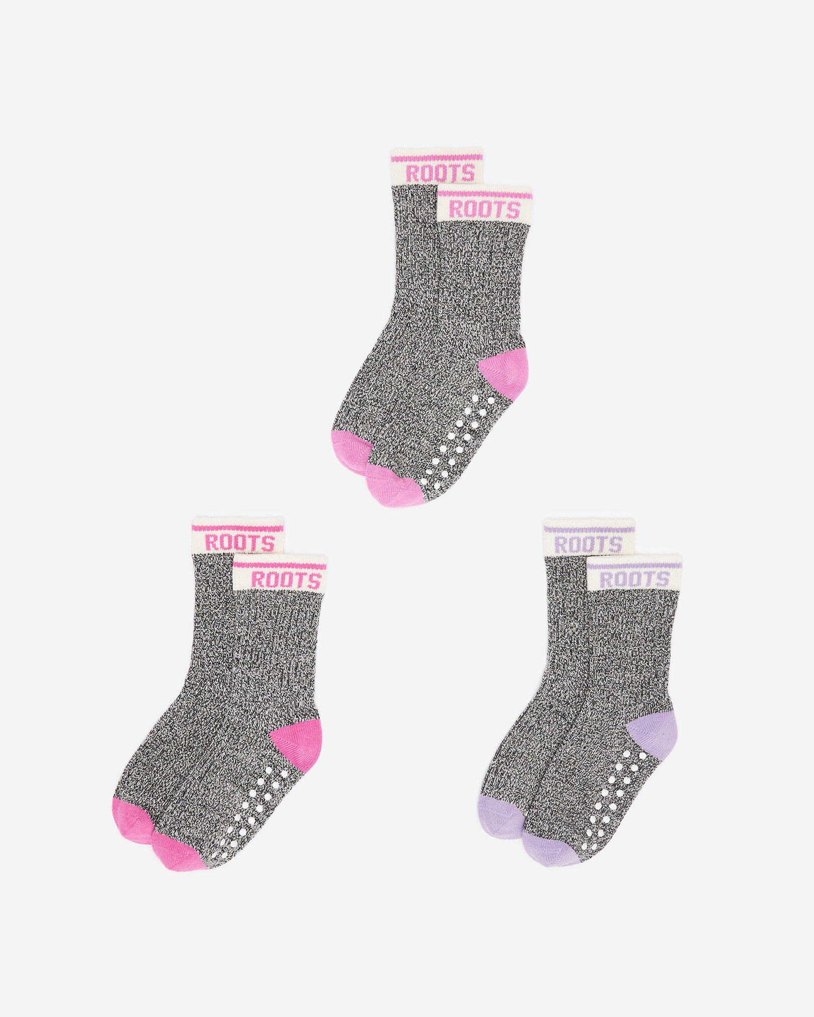 Baby & Toddler Cabin Ankle Sock 3 Pack - Pink Frost Pepper Baby & Toddler Cabin Ankle Sock 3 Pack - Pink Frost Pepper