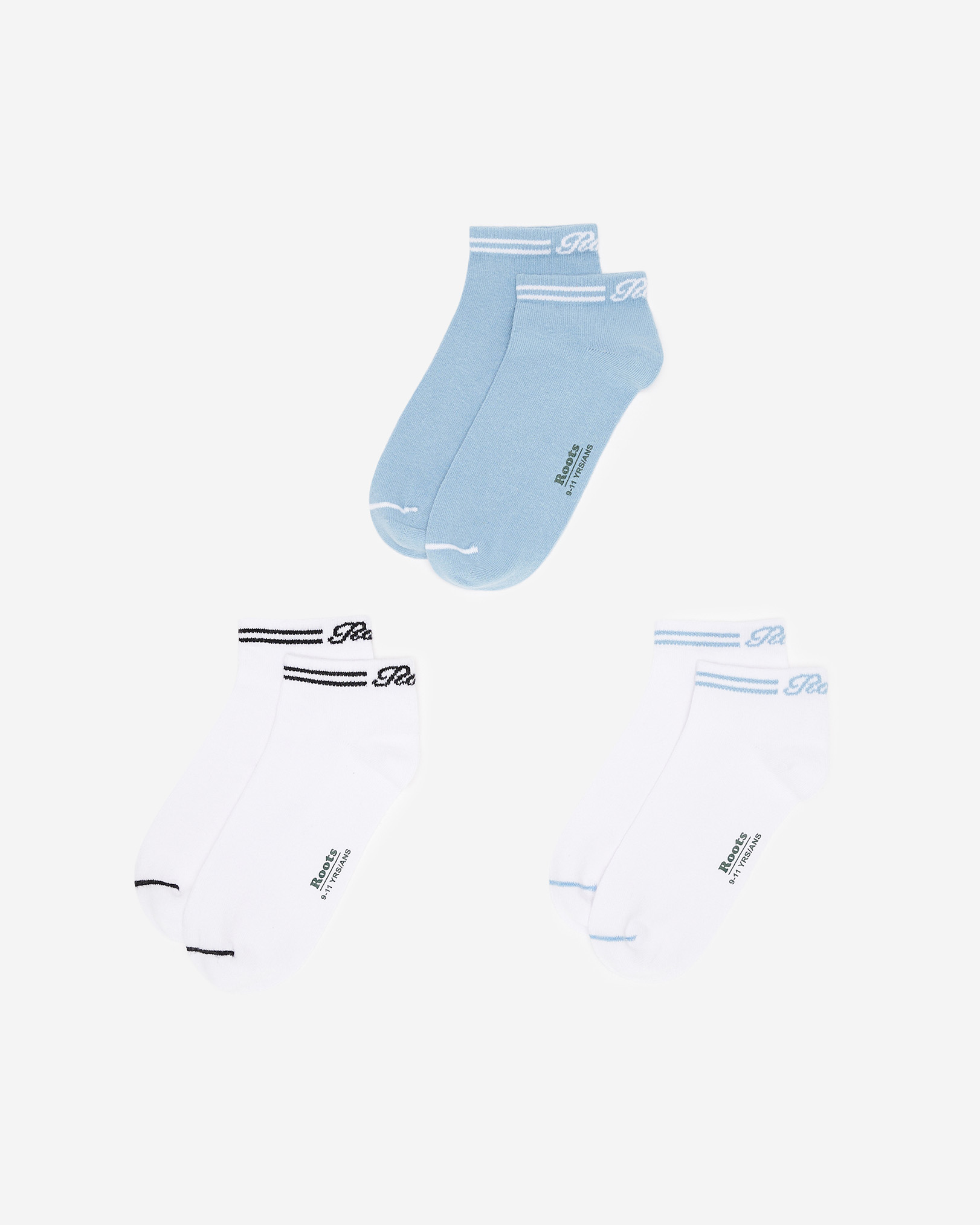 Kids Pop Sock 3 Pack - Light Sky Blue Kids Pop Sock 3 Pack - Light Sky Blue