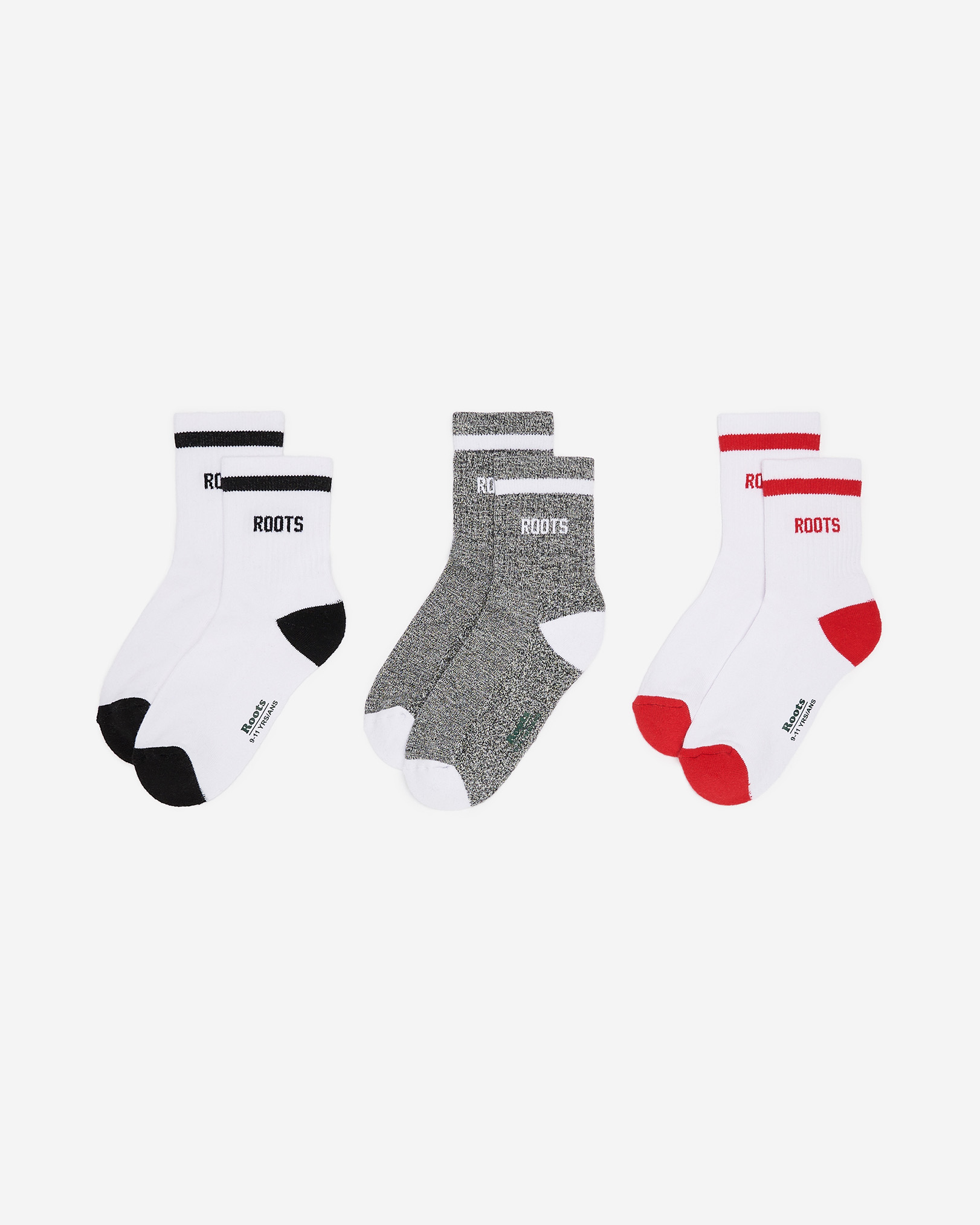 Kids Pop Sock 3 Pack - Salt & Pepper Mix Kids Pop Sock 3 Pack - Salt & Pepper Mix