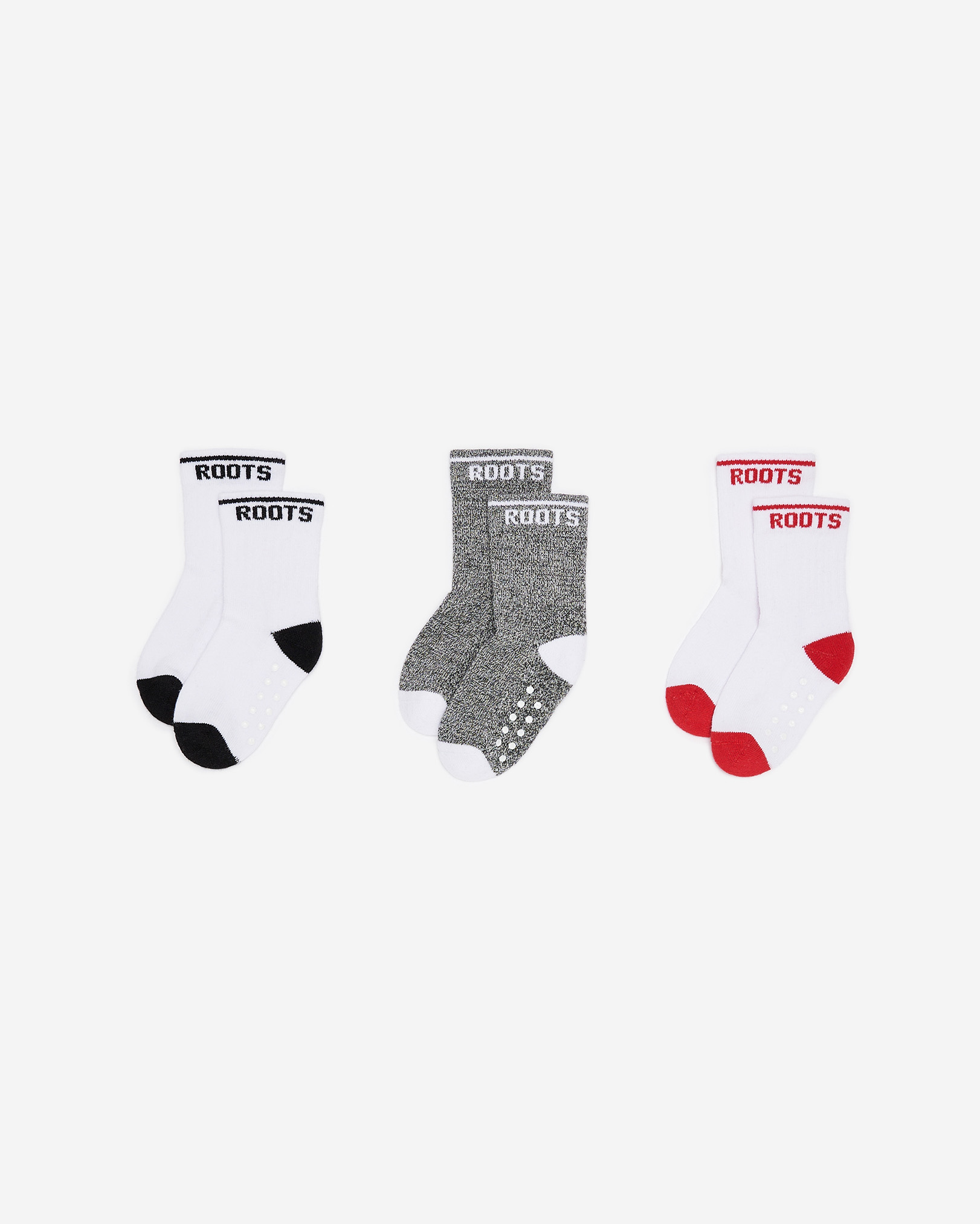 Baby & Toddler Pop Sock 3 Pack - Salt & Pepper Mix Baby & Toddler Pop Sock 3 Pack - Salt & Pepper Mix