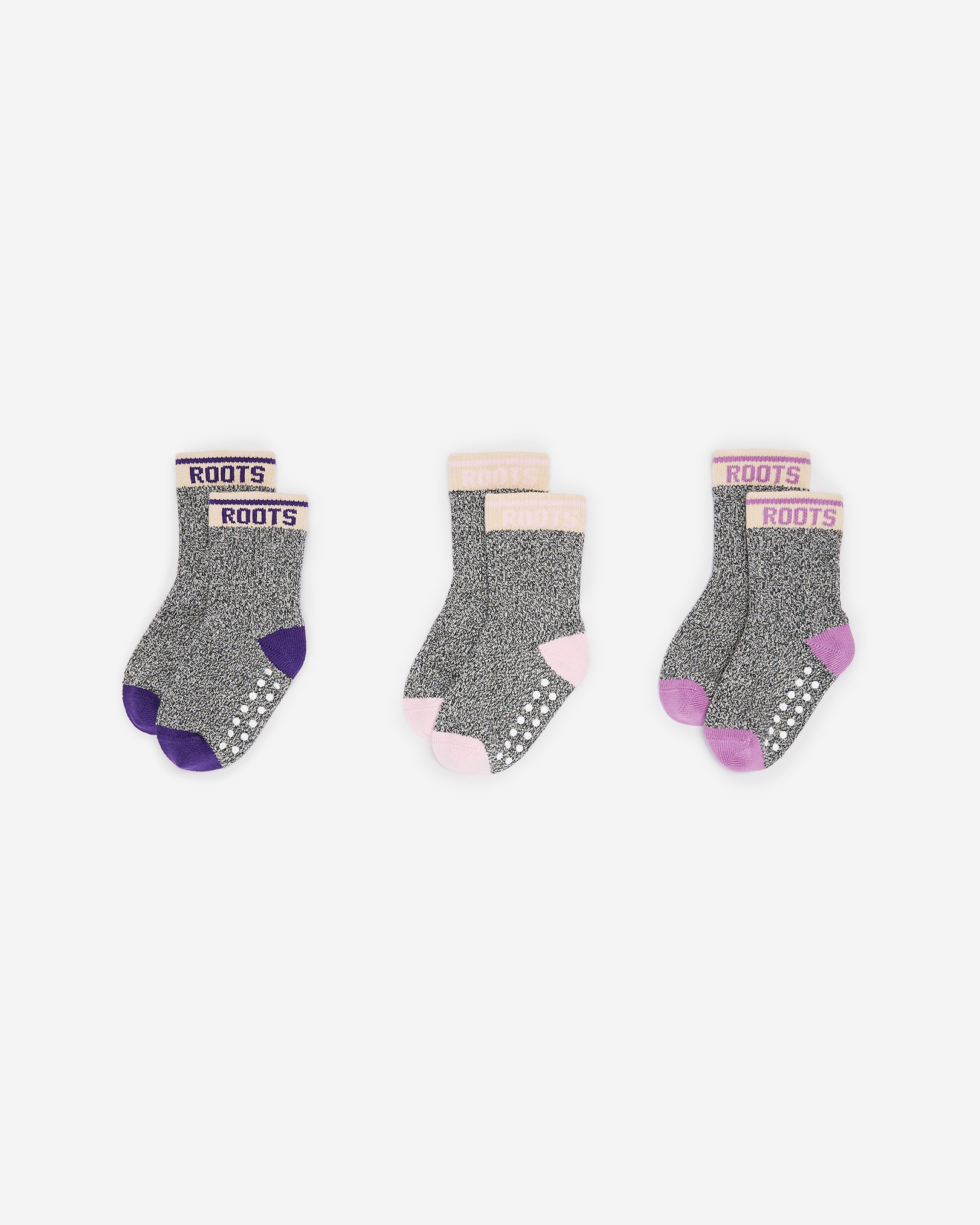 Baby & Toddler Cabin Ankle Sock 3 Pack - Violet Sky Mix Baby & Toddler Cabin Ankle Sock 3 Pack - Violet Sky Mix