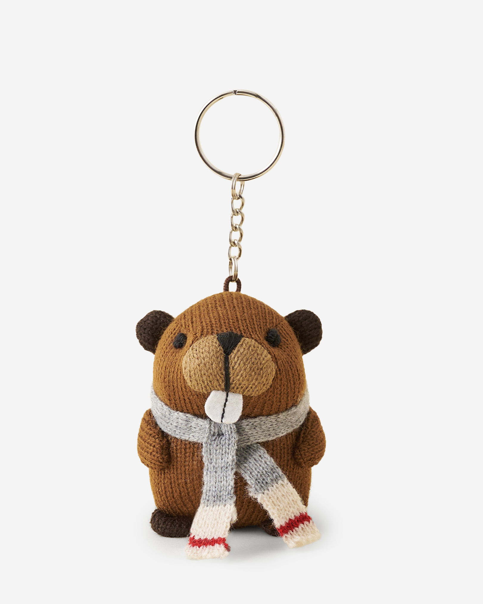 Roots Beaver Keychain - Grizzly Brown Roots Beaver Keychain - Grizzly Brown