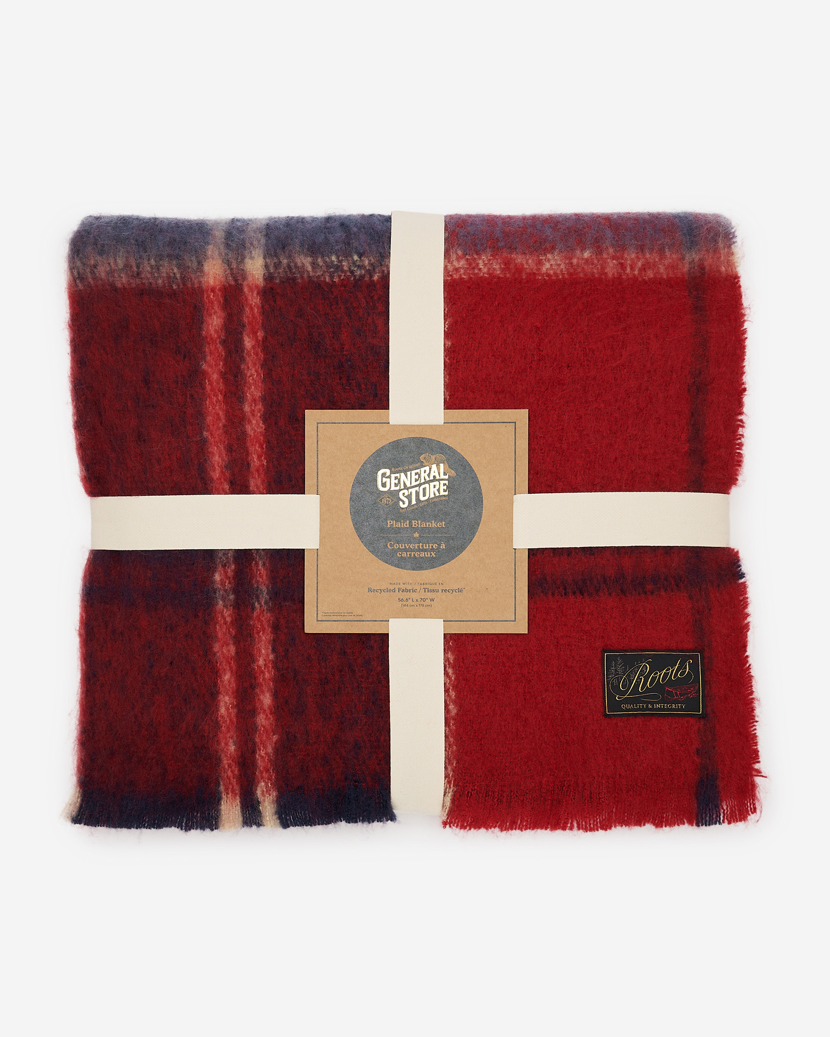 Plaid Throw - Cabin Red Smoke Lake