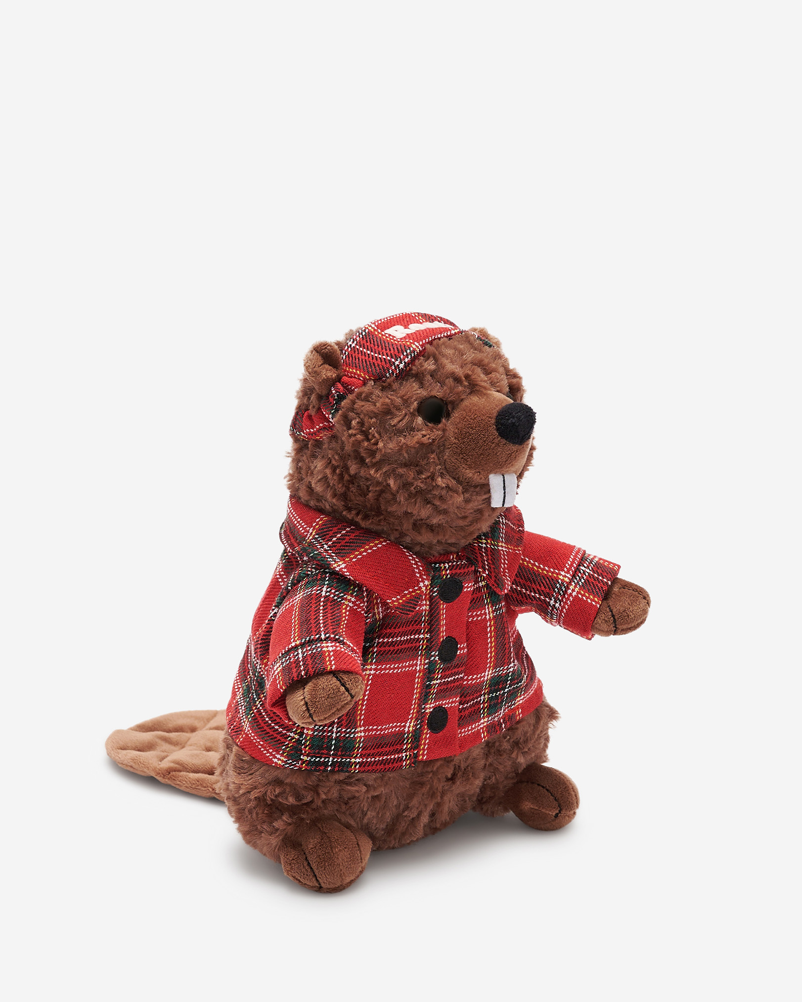 Cabin Sleep Beaver Stuffie - Cabin Red Mix Cabin Sleep Beaver Stuffie - Cabin Red Mix
