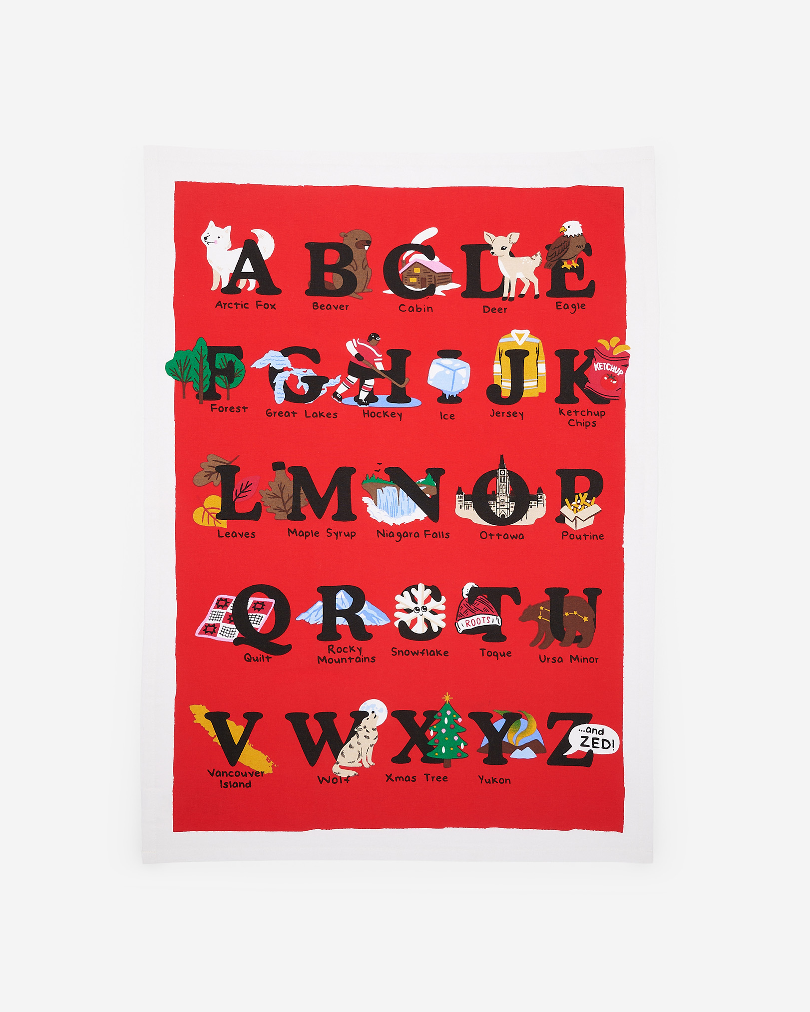 Roots Tea Towel Cabin World - Cherry Burst