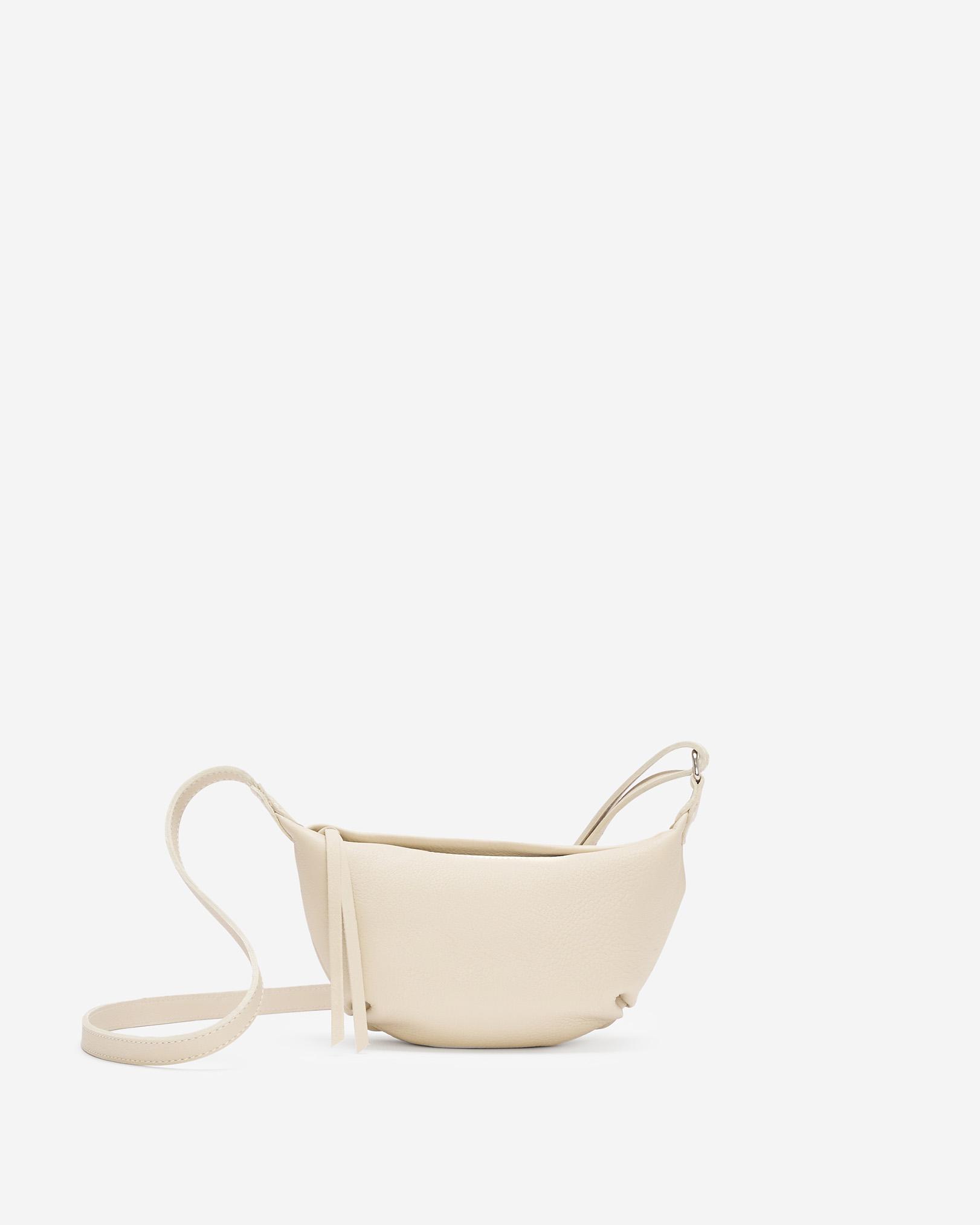 Small Crescent Bag Cloud - Bone White
