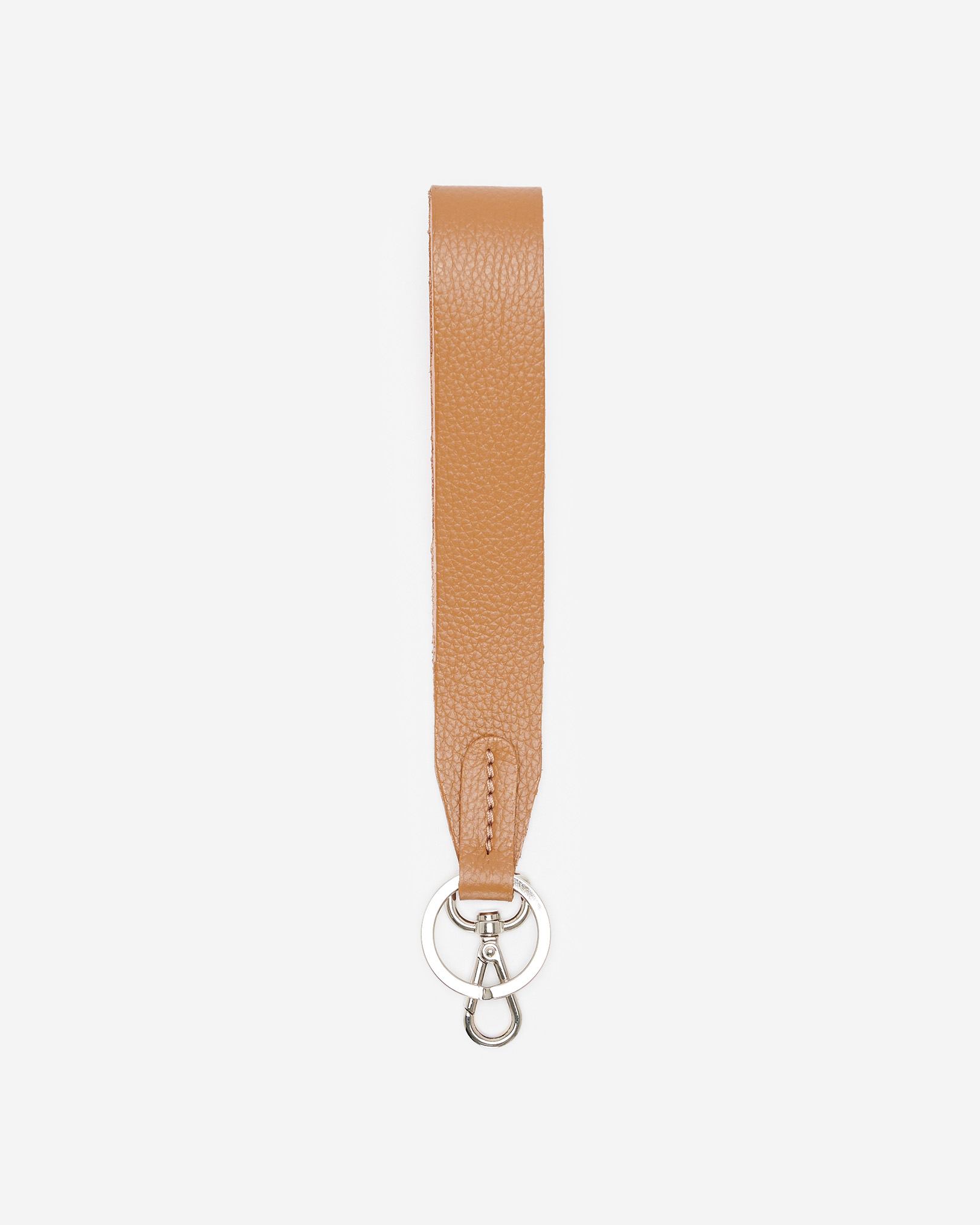 Wide Wristlet Keychain Cervino - Tan/Powder Pink